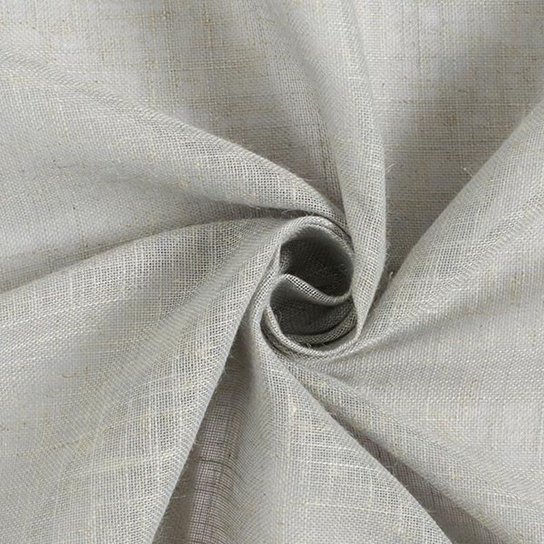 Gordijnstof voile linnenlook 300 cm – lichtgrijs,  image number 1