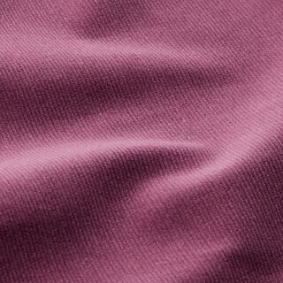 Fijnrib stretch effen – aubergine, 