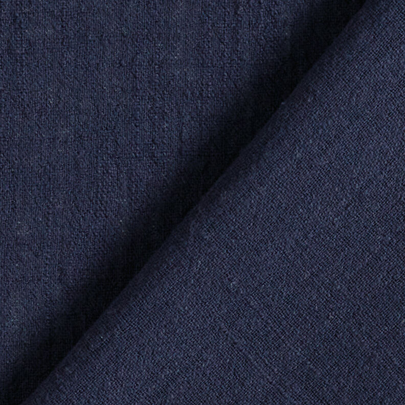 Katoenen stof linnenlook – nachtblauw,  image number 3