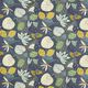 Katoenen stof Cretonne Bladeren – navy,  thumbnail number 1