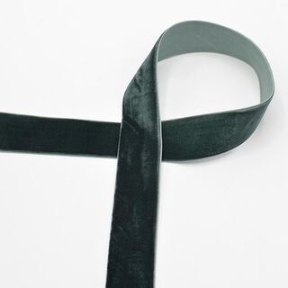Fluweelband Effen [25 mm] – donkergroen, 