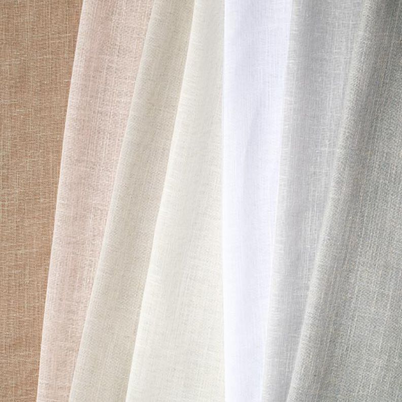 Gordijnstof voile linnenlook 300 cm – zand,  image number 4