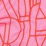 Katoen voile Town | Nerida Hansen – pastelviolet/vuurrood,  thumbnail number 2