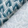Katoenen stof Cretonne Abstracte bladeren – oceaanblauw/ivoor,  thumbnail number 4