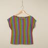 Foliejersey Zeemeerminschubben regenboog – zwart/kleurenmix,  thumbnail number 5