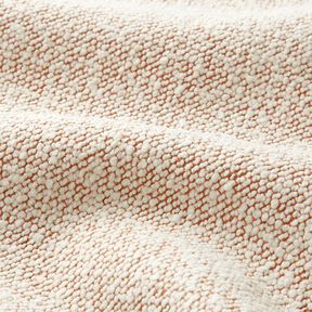 Outdoorstof fijne bouclé – zalm/ecru, 