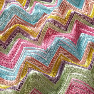 Tule Zigzag – lila/pastelgroen, 