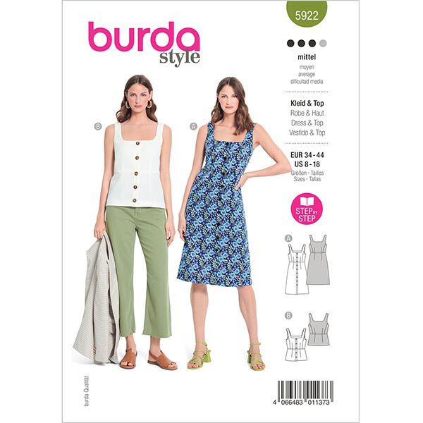 Jurk/Top | Burda 5922 | 34-44, image number 1