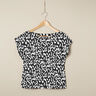 Viscose jersey abstract luipaardpatroon – zwart/wit,  thumbnail number 6