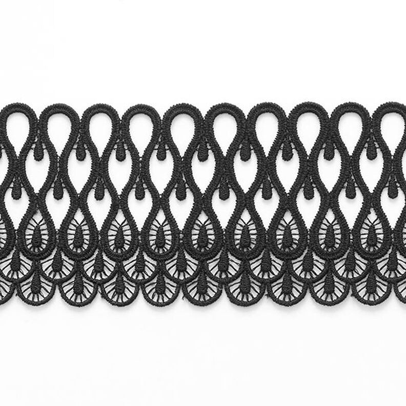 Kanten band [ 65 mm ] – zwart,  image number 2