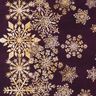 French Terry sommersweat IJsbloemen Borduurstof | Glitzerpüppi – aubergine/oud goud,  thumbnail number 5