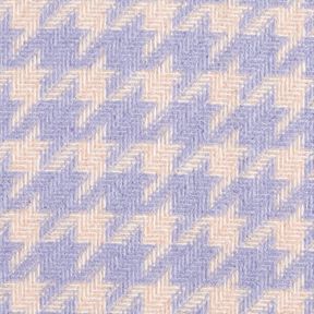 Mantelstof grof geweven pied-de-poule – beige/lila, 