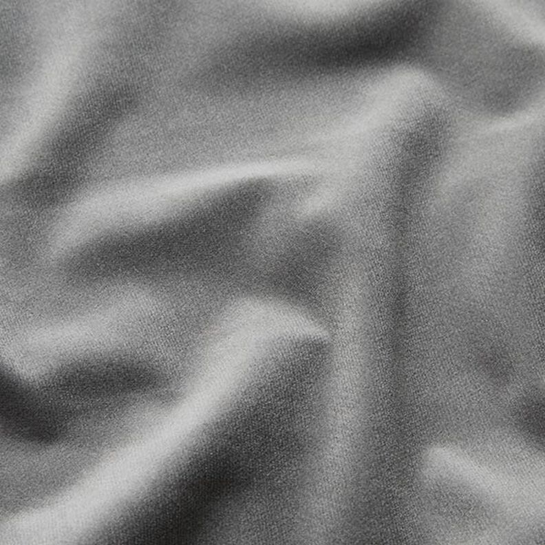 Stretch fluweel Fijnrib effen – grijs,  image number 2