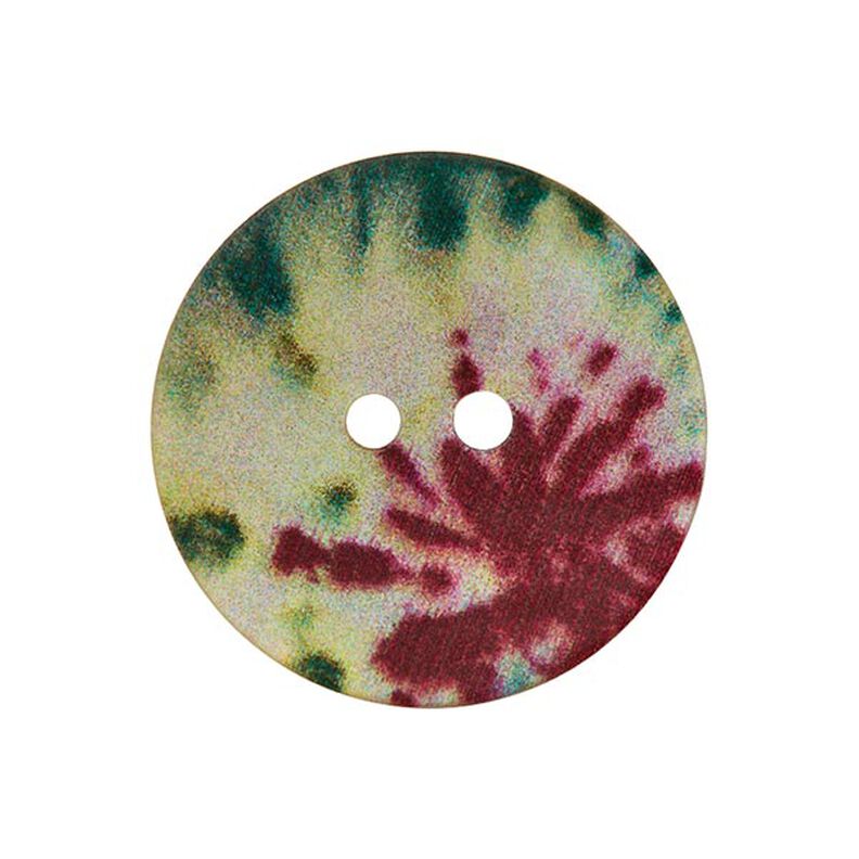 Parelmoerknoop 2-gats  – kleurenmix,  image number 1