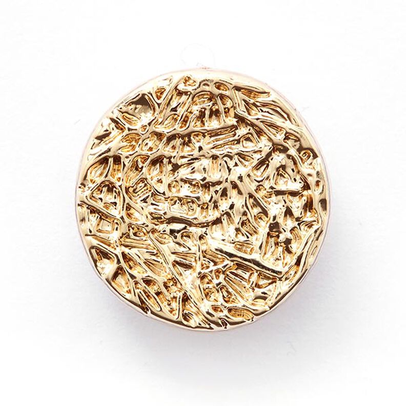 Metalen knoop meteoor métallique – goud metalen,  image number 1