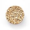 Metalen knoop meteoor métallique – goud metalen,  thumbnail number 1