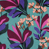 Viscosestof stretch Spring Garden | Nerida Hansen – aquablauw/bordeauxrood,  thumbnail number 1