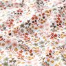 Katoenen stof cretonne Filligrane bloemen – oranje/wit,  thumbnail number 2