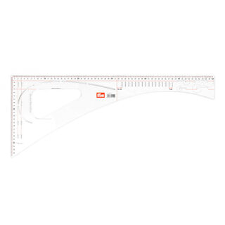 Kleermakersgeodriehoek 23x60 cm transparant | Prym, 