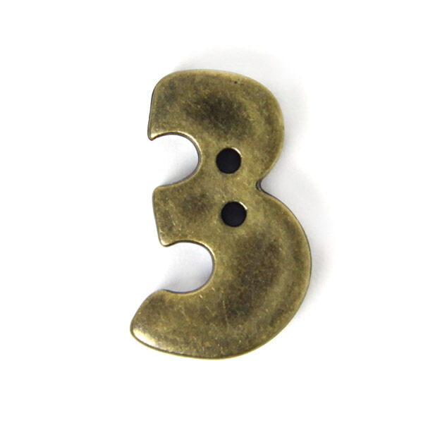 Cijfer 3 - Metallic-look,  image number 1