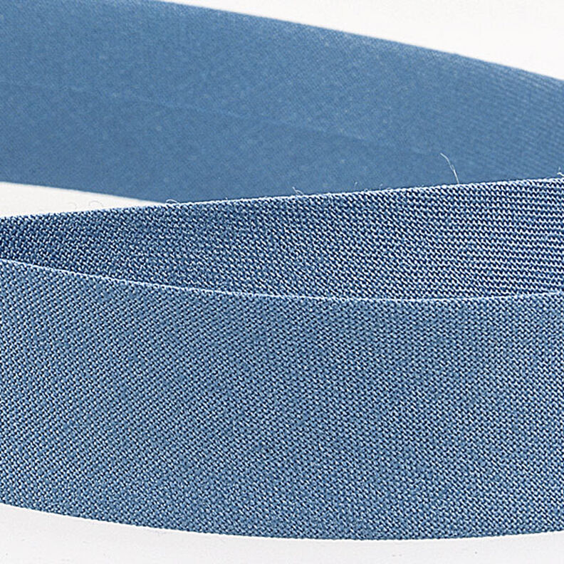 Biasband Polycotton [20 mm] – blauwgrijs,  image number 2