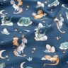 French Terry sommersweat schattige draken Digitaal printen – blauwgrijs,  thumbnail number 2
