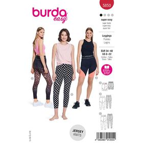 Leggings | Burda 5850 | 34-48, 