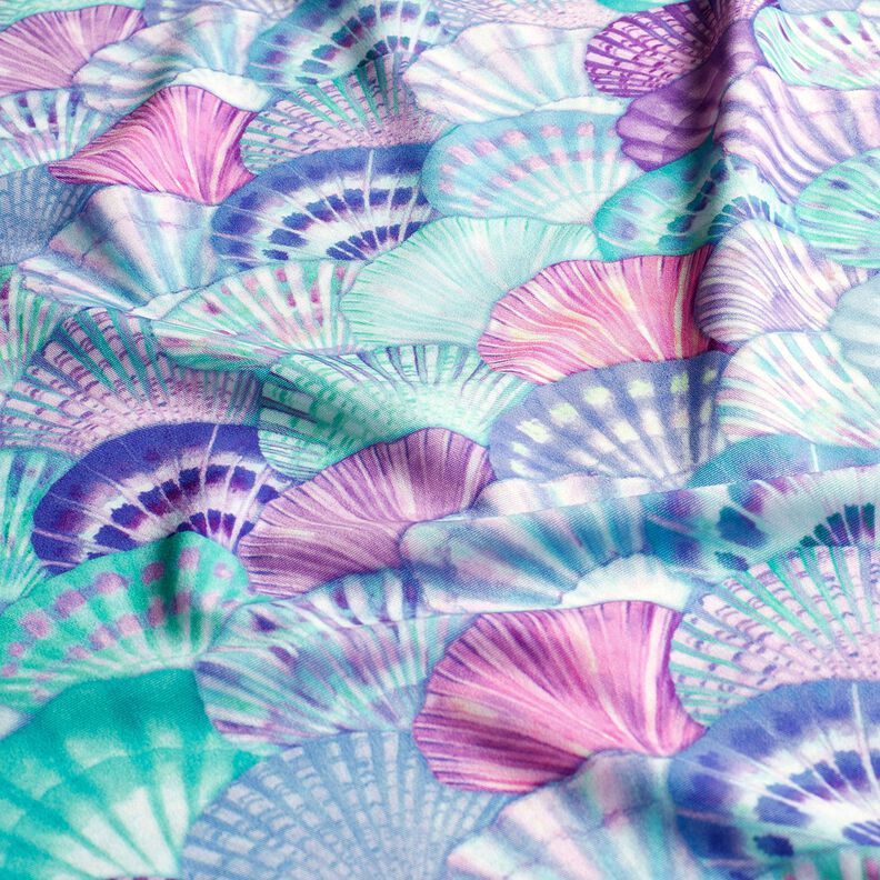 Badpakstof UPF50 Schaaldieren – aquablauw/blauwlila,  image number 2