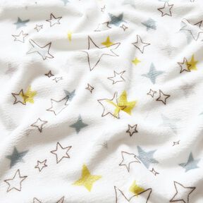Gezellige fleece Kleurrijke sterren – ivoor/zonnegeel, 