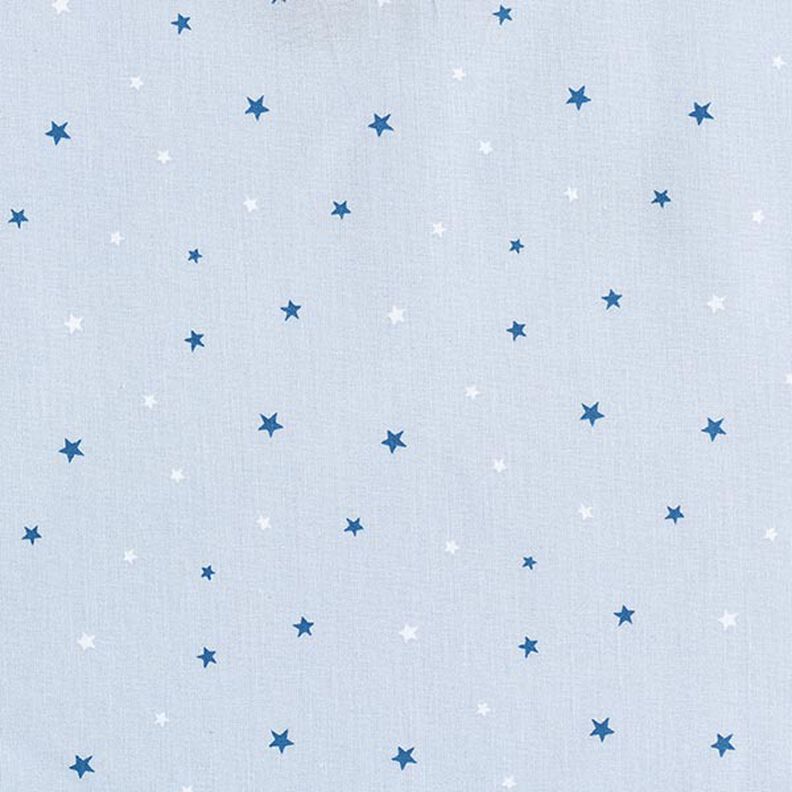 Katoenen stof cretonne Sterren – blauw,  image number 1