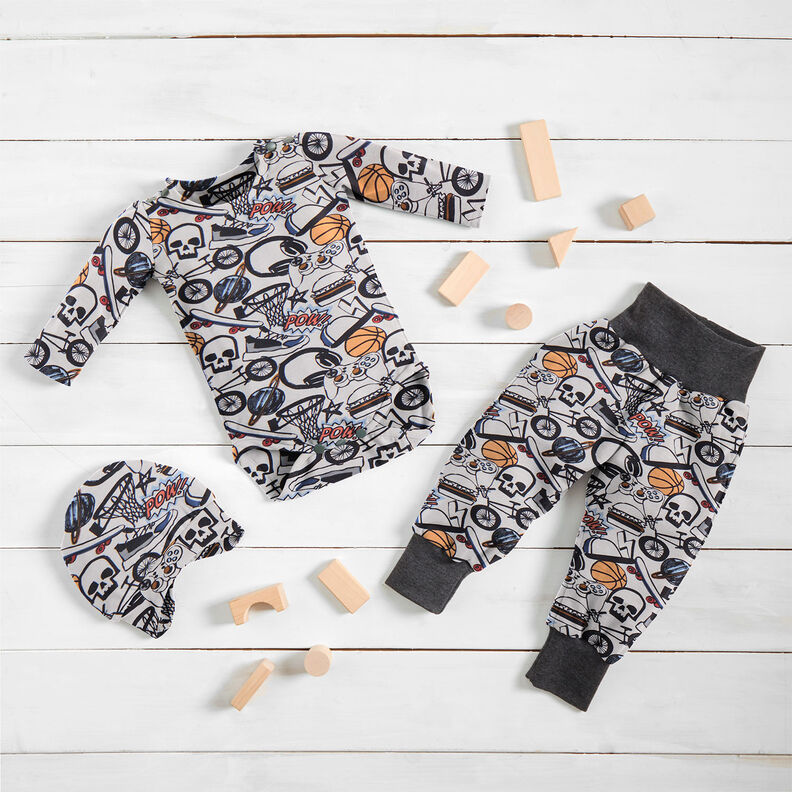 Katoenjersey Cool Stuff | by Poppy licht taupe, image number 5