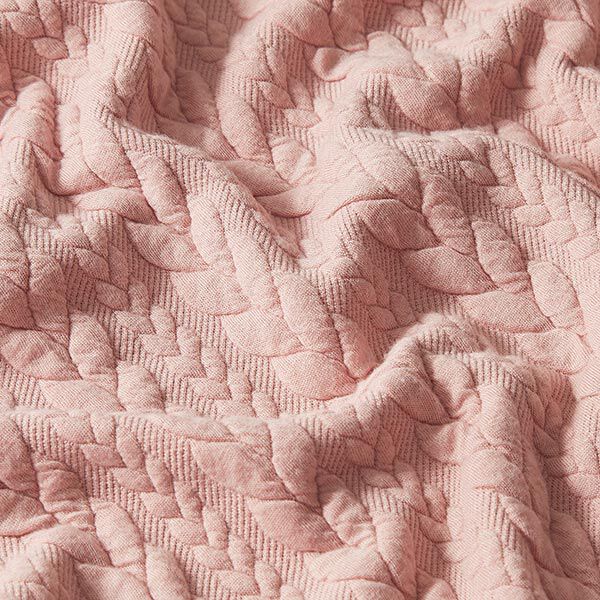 Jerseyjacquard cloqué kabelsteekpatroon – roos,  image number 2