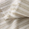 Katoenen stof rasterstructuur horizontale strepen – beige/wit,  thumbnail number 3