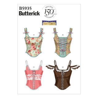 Historische corsage, Butterick 5935|38 - 46, 