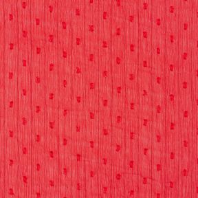 Chiffon dobby metallic krijtstreep – rood/zilver metallic, 