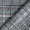 Viscosemix abstracte glencheck – koningsblauw/zwart,  thumbnail number 4