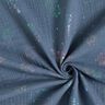Mousseline/dubbel gehaakte stoffen Eenhoorns Foliedruk – blauwgrijs,  thumbnail number 4