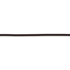 Gummikoord [Ø 3 mm] – zwartbruin, 