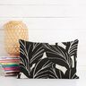 Decostof Panama elegante bladeren – zwart/natuur,  thumbnail number 8