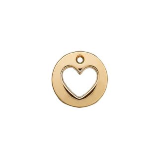 Garnering hart [ Ø 12 mm ] – goud, 
