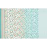 Viscose Voile Paisley bloemenrandontwerp – blauw,  thumbnail number 1