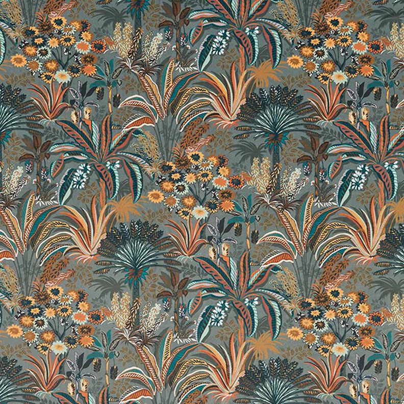 Decoratiefluweel exotische planten – donkergrenen,  image number 1