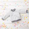 Licht katoenen sweatstof effen – wit,  thumbnail number 7