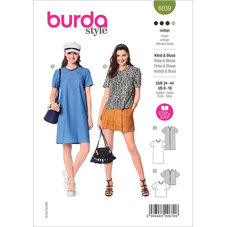 Jurk/Blouse | Burda 6039 | 34-44,  image number 1