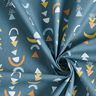 Katoenen stof Cretonne abstracte vormen – blauwgrijs,  thumbnail number 3