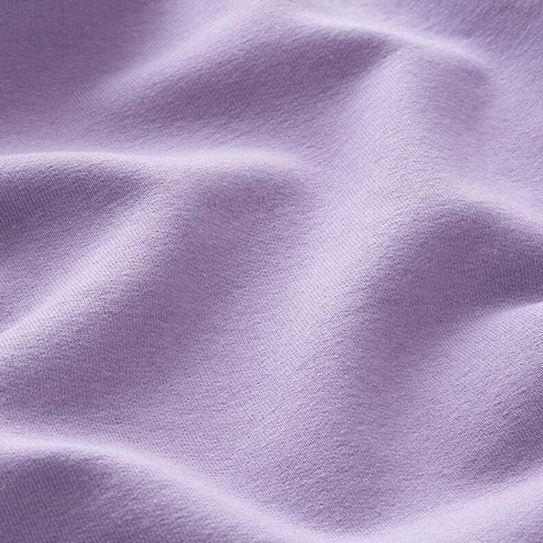 Licht katoenen sweatstof effen – lila,  image number 4