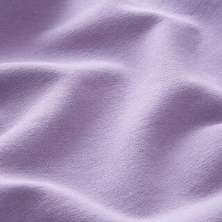 Licht katoenen sweatstof effen – pastellila, 