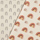Decostof half panama Regenboog – natuur/rood,  thumbnail number 5