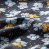 Katoenjersey Schattige bloemetjes – zwart blauw,  thumbnail number 2