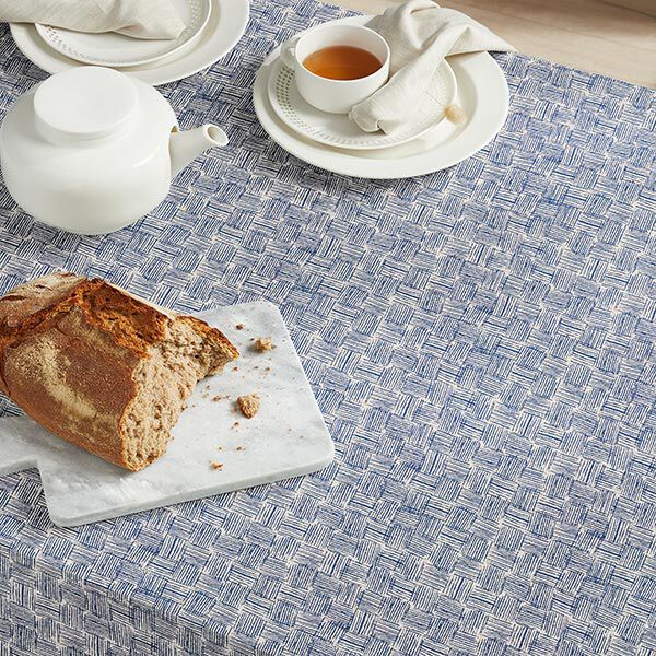 Decostof half panama Strepen – marineblauw, image number 10